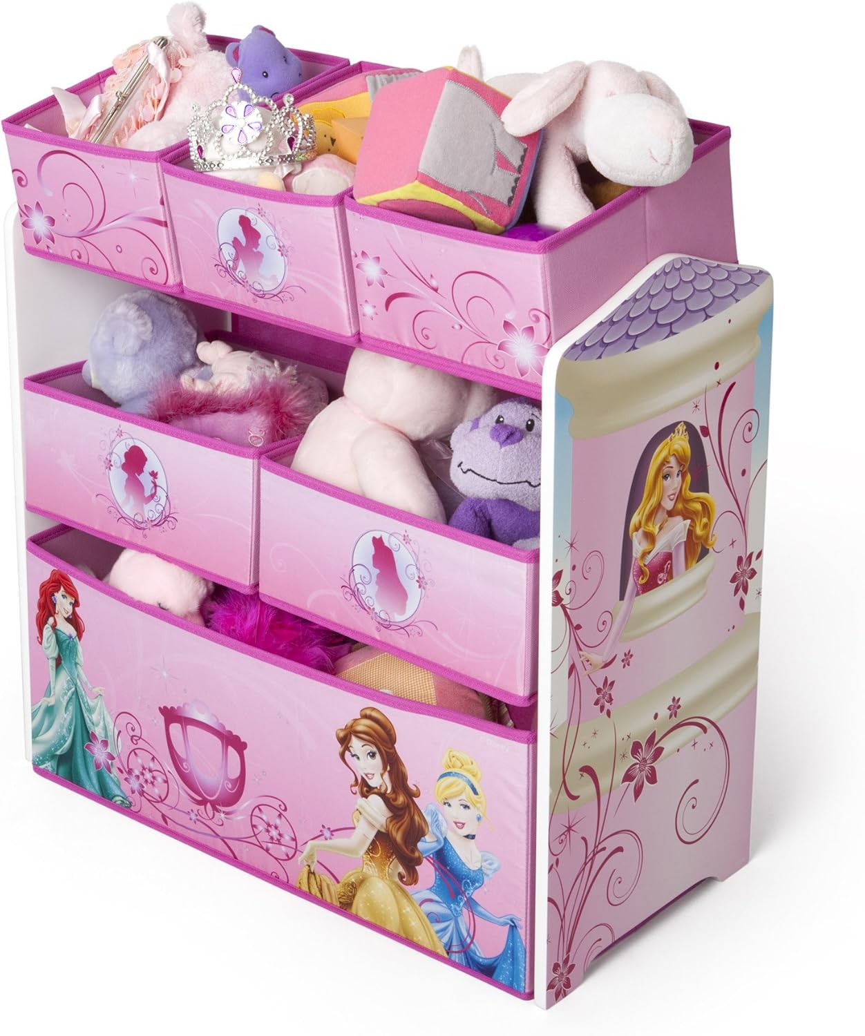 disney princess multi bin toy organizer