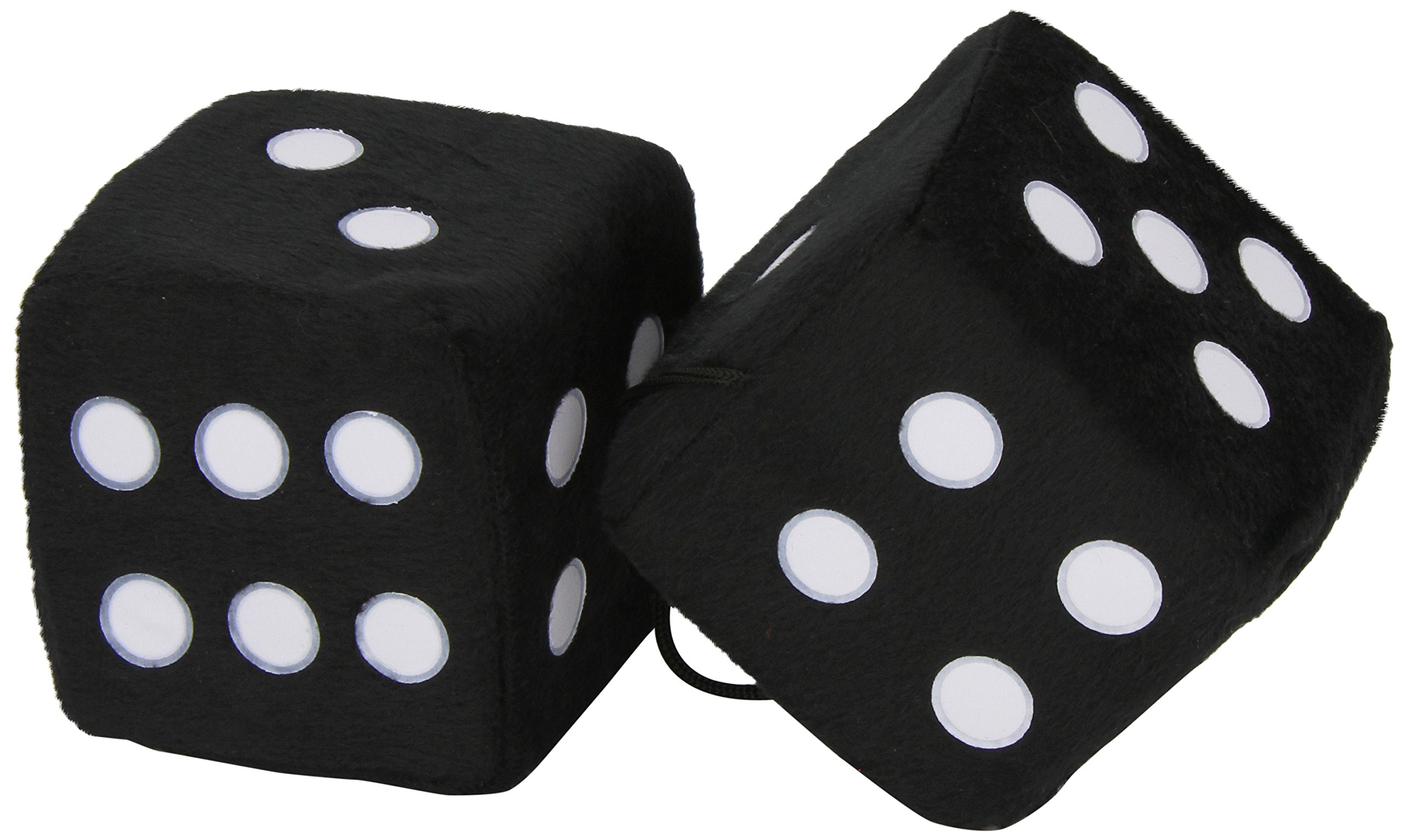 SUMEX JUMBO20 Big Furry Dice 9 x 9 cm - Black