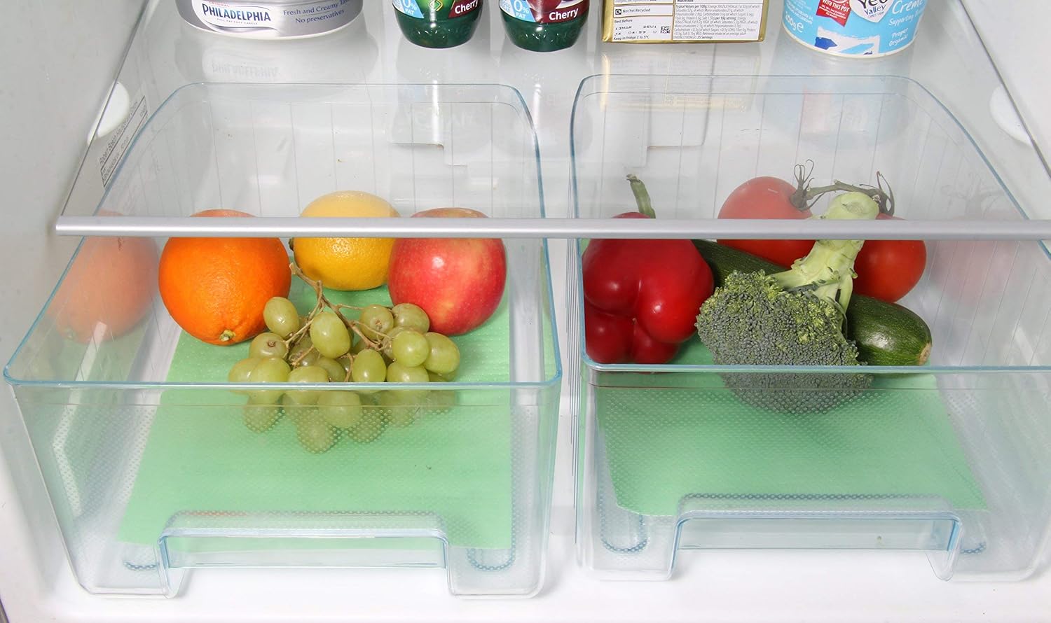 Toastabags Fridge Liner, 2 Pack. Keep Fridge shelves and drawers clean, absorbant pads keeps fruit - Image 3