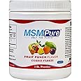 Kala Health MSMPure Fruit Punch Flavored, 1 lb, Coarse Powder Flakes, Organic Sulfur Crystals, 99.9% Pure Distilled MSM Supplement, Made in The USA