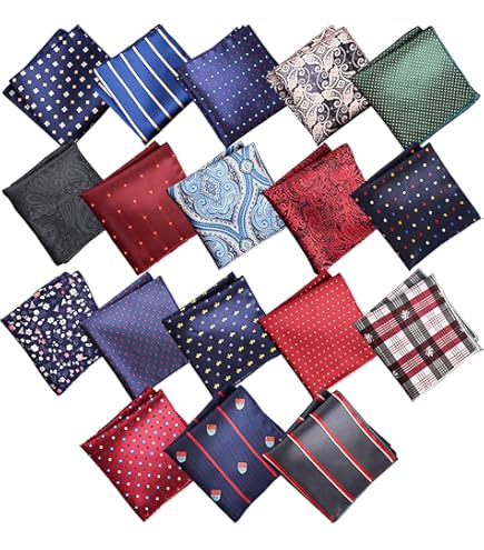 DAISYSILK Support Carré De Poche, Accessoires De Costume Pour Homme, Pour Costumes, Smokings, Vestes De Dîner Et Gilets, 11,9 X 8,9 Cm, Noir/blanc