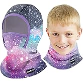GoxRunx Kids Balaclava Ski Mask,Fleece Face Mask Neck Warmer for Boys Girls,Windproof Face Cover for Cold Weather