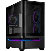 ASUS Prime AP202 ARGB Micro-ATX Mid-Tower PC Case | Pre-installed Three ARGB Fans, Fully Tempered Curved Glass Panel, 360mm Radiators &amp; 420mm Graphics Cards, Patented Slot Vent