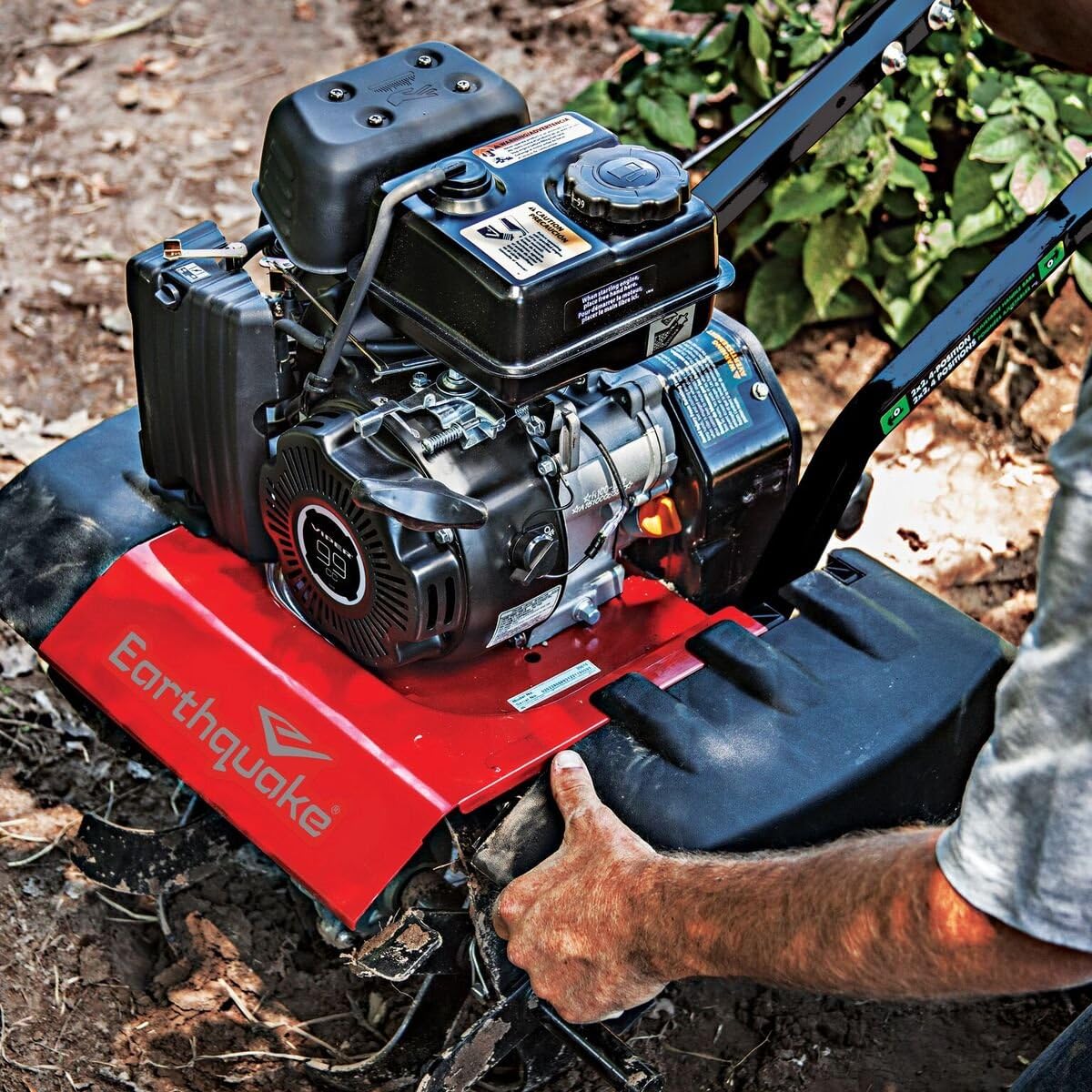 Earthquake 20015 Versa Front Tine Tiller Cultivator with 99cc 4-Cycle Viper Engine, 5 Year Warranty : Garden & Outdoor
