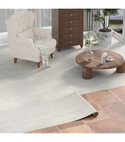Homease Peel & Stick Vinyl Flooring Roll - 11.8x118 Inch Waterproof Floor Tiles In Dark Grey Hexagon