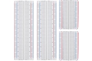DEYUE breadboard Set Prototype Board 2Pcs 400 Point and 2Pcs 830 Point Solderless Board Kit
