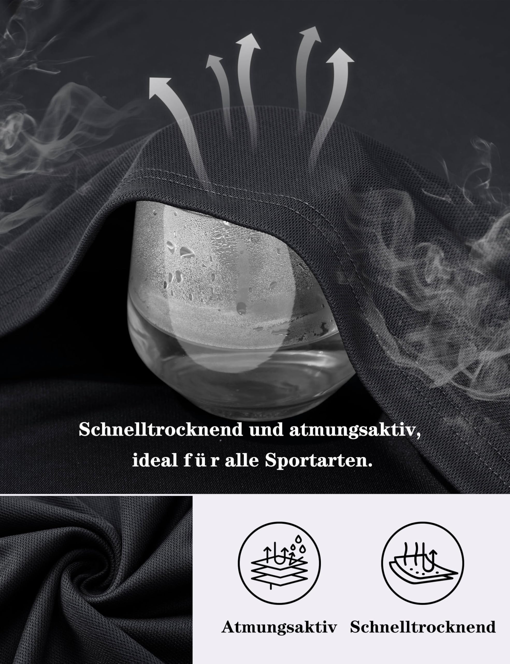 KEFITEVD Bundeswehr T-Shirt Herren Poloshirts Schnelltrocknend Polo Shirts 6