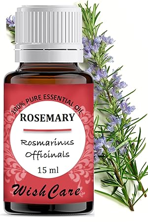 WishCare Rosemary Essential Oil 15 ML - 100% Pure, Undiluted & Natural