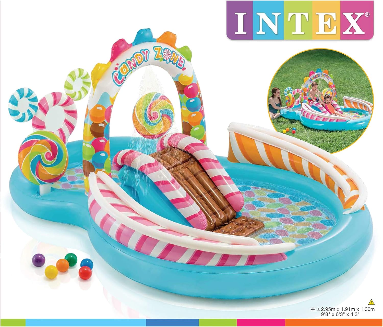 3 A 142 X 119 X 84 Cm Intex Piscine Bebe Auvent Arc En Ciel 1 Structures Pour Piscines Jardin Atahari Com