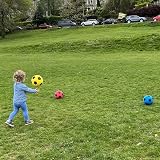 HTI Fun Sport Foam Footballs 3 Pack - Size 5 Soft Sponge Balls Kids Adults view 8