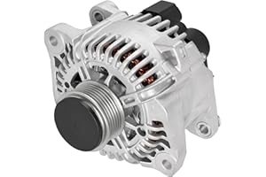SINTLY 37300-25201 Alternator Fit for Hyundai Sonata 2006-2010, Kia Forte Forte Koup 2010-2013, Forte5 2012-2013, Magentis Optima 2006-2010, Rondo 2007-2012, L4 2.0L 2.4L, 12V 110A CW 6-Groove Pulley