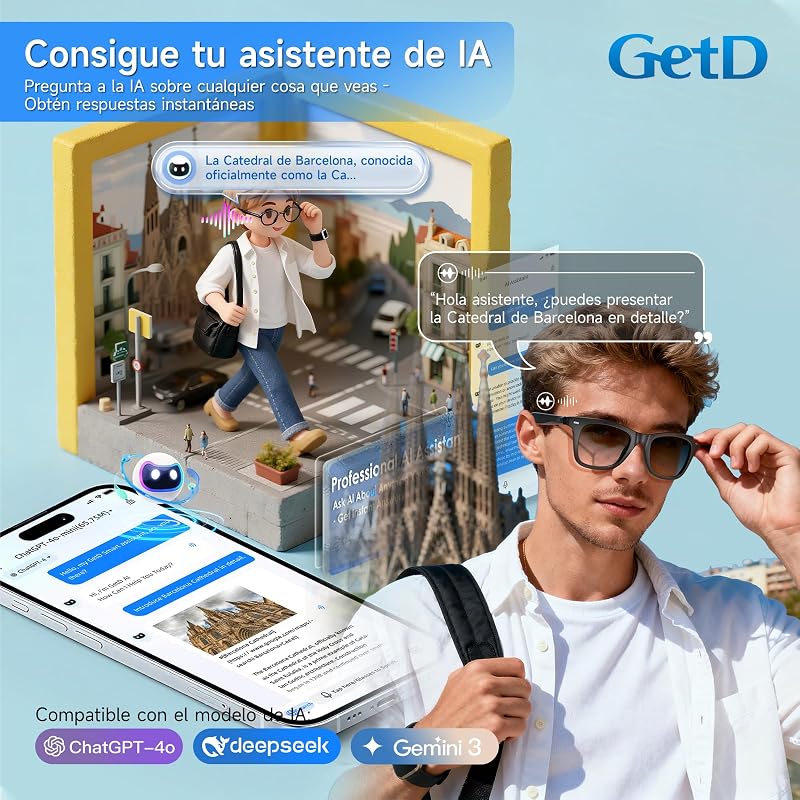 IA Glasses : lunettes intelligentes avec ChatGPT, traduction en temps réel