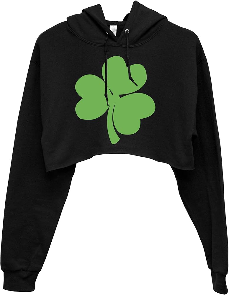 St patrick's day crop hoodie Clearance