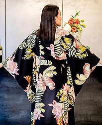 Na'Rak Women's Kimono Robe, Yukata Style Long Soft