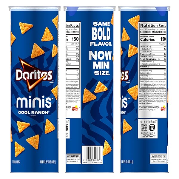 DORITOS, MINIS COOL RANCH, 5.12 OUNCE