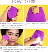 EcoTools Bioblender Makeup Sponge Compostable Vegan Purple 1 Count view 5