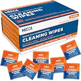 Hearing Aid Cleaning Wipes - 100 Individually Wrapped Pre-Moistened Alcohol-Free Wipes for Hearing Aids, Amplifiers, Earbuds, Audio &amp; Electronics - Portable, Quick-Drying, Gentle, Daily Use &amp; Travel
