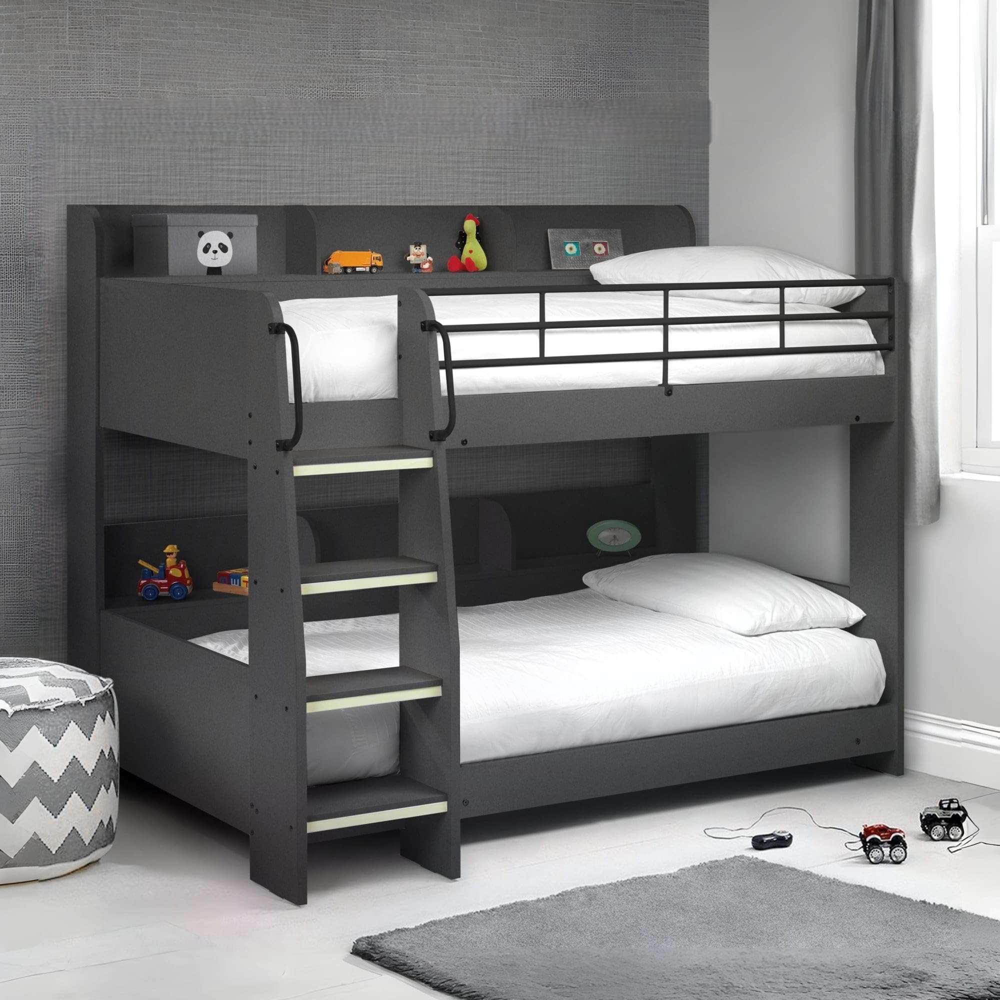 Julian Bowen Domino Bunk Bed, Anthracite