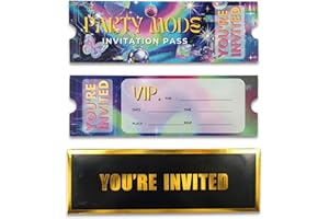 TechMysteryHouse 20 Pack Ticket Invitations with Envelopes: K-Pop Hunter Theme, Movie Night & Birthday. VIP Pass Cards for Ma