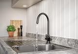 Bristan Echo Kitchen Tap Swivel Spout Two Lever EasyFit Black EC SNK EF BLK view 8