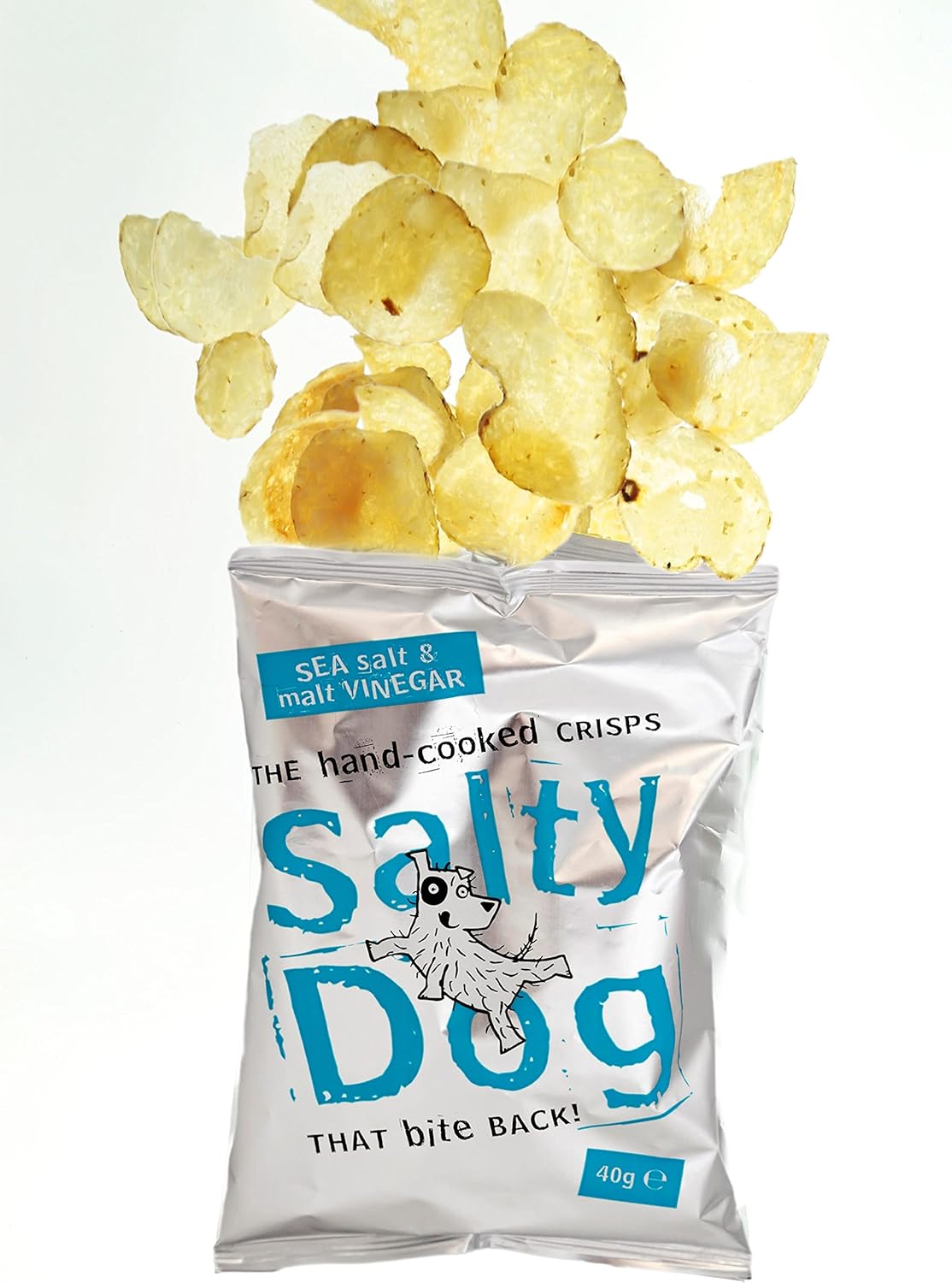 Salty Dog Crisps Sea Salt & Vinegar Pack Size = 30x40g Amazon.co.uk