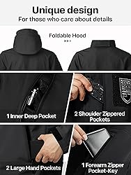 FREE SOLDIER Men's Outdoor Waterproof Soft Shell