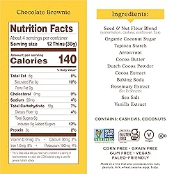 Simple Mills, Chocolate Brownie Cookies Thins, 4.25