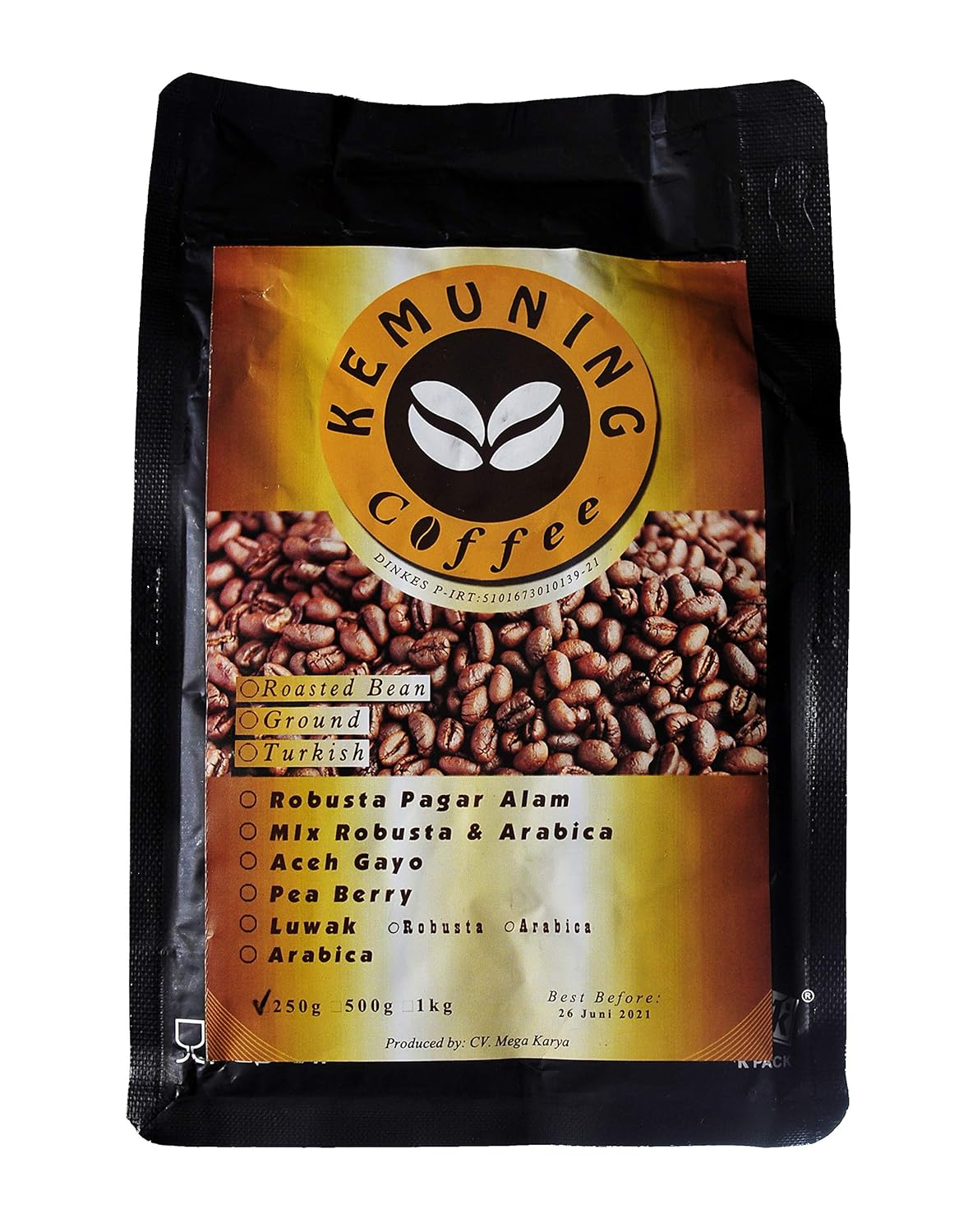 Indonesian Kemuning Turkish Grind Kopi Luwak