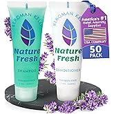 Bergman Kelly - Travel Shampoo and Conditioner Set - 1 fl oz, 100 Pieces, Nature Fresh - Delight Your Guests with Refreshing & Soothing Hotel Toiletries and Guest Hospitality in Bulk