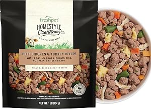 Freshpet Beef, Chicken & Turkey Homestyle Creations Dog Food, 16 Ounce