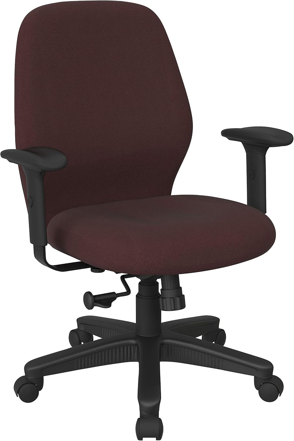 Office Star Ergonomic Mid Back Office Desk Chair with 2to