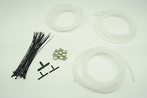 Autobahn88 Engine Room Silicone Vacuum Hose Dress Up DIY Kit, compatible with Toyota (All Models) (Clear White)