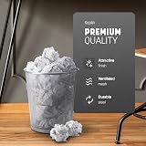 KEPLIN Round Trash Can 1 Pack Silver Non slip Mesh Bin Sturdy Metal view 3
