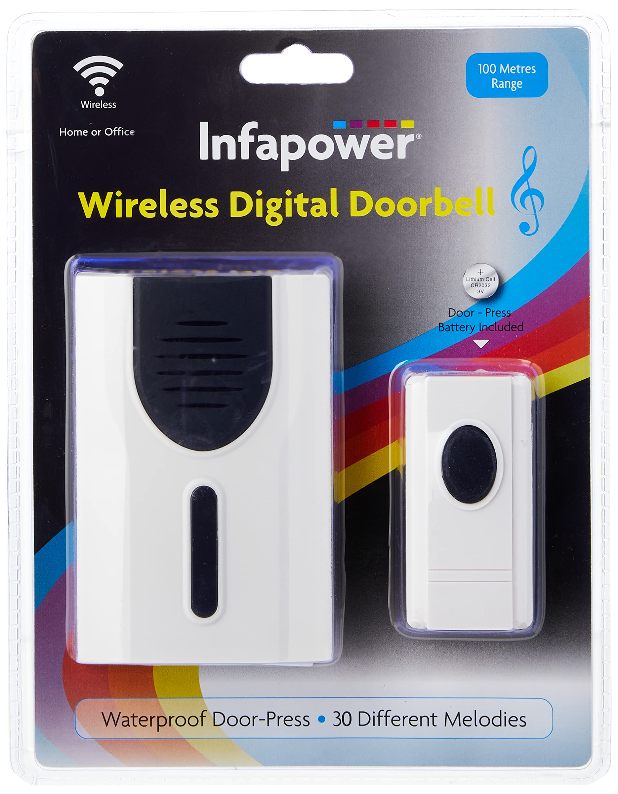 Infapower X019 - Wireless Digital Doorbell