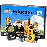 E-Collar Educator EZ-900 Dog Training Collar with Remote, Yellow | 1-Dog System | 1/2 Mile | 256 Selectable Settings / 100 Displayed Levels | Tone + Vibration | Waterproof &amp; Rechargeable