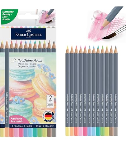 Amazon.com: Faber-Castell Goldfaber Aqua Watercolor Pencils