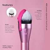 REAL Power Pigment Blush Brush - Domed Precision Head, Synthetic view 4