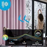 Deconovo Blackout Curtains Pink Lavender 2 Panels 55 x 96 Inches Thermal view 2