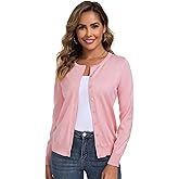 Cardigan Sweaters for Women Lightweigh Crew Neck Button Down Long Sleeve Sweaters Cardigans