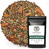 Elephantal Wellness Premium Inflammation Herbal Tea | Comfort & Mobility Blend with Turmeric, Boswellia, White Willow Bark & Ginger | Handmade, Non-GMO, Caffeine-Free Loose Leaf, 4oz, 40 Servings