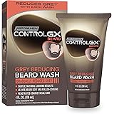 Just For Men Control GX Grey Reducing Beard Wash Shampoo, Gradually Colors Mustache and Beard, Leaves Facial Hair Softer and