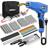 Allturn Plastic Welder 2 in 1 with the M8 Hot Cutting Tip(Blue) | 38 PCS Welding Rods, 800 PCS Staples, Patent No. D970324