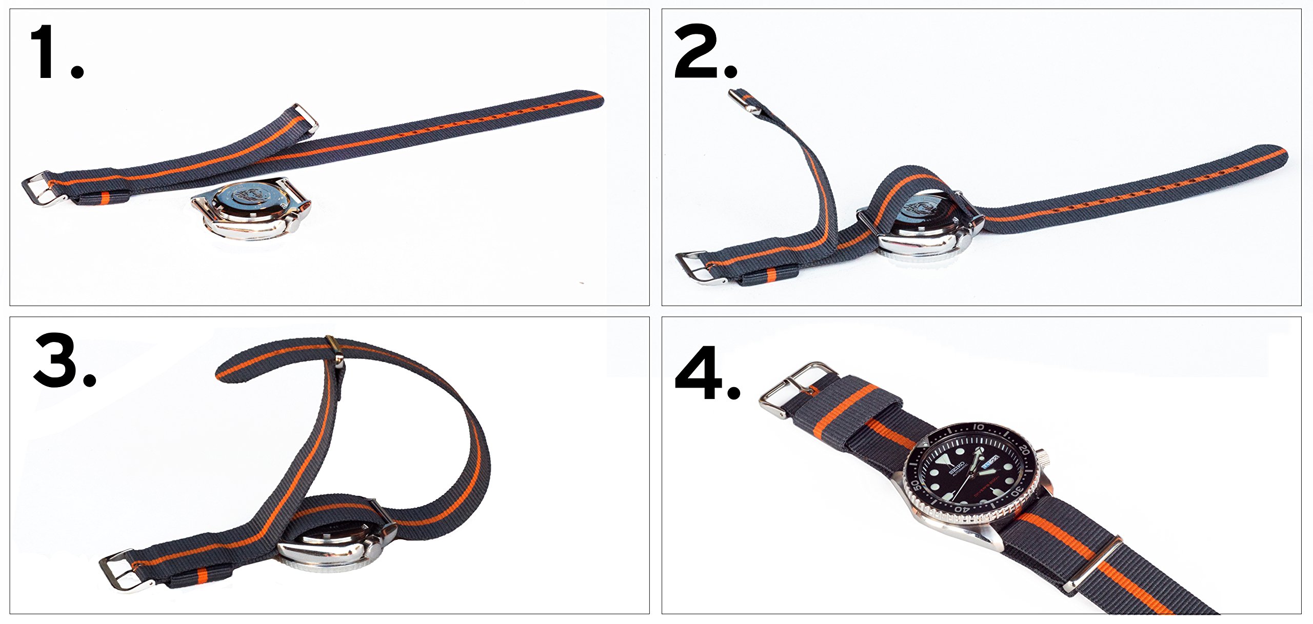 BARTON Watch Bands Choice Of Color, Length & Width (18mm, 20mm, 22mm
