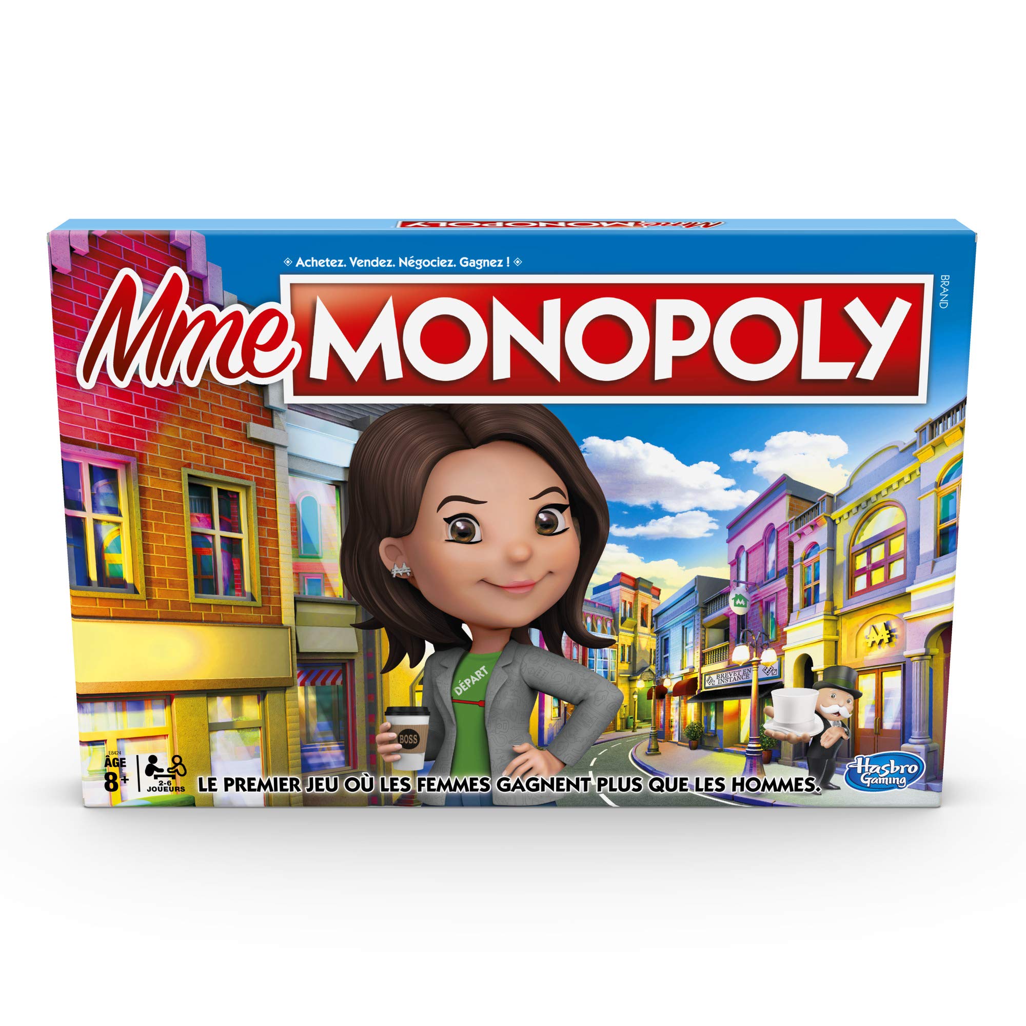 Monopoly Mme - Family Board Game - 2 to 6 Players, 8+ Years, French Version