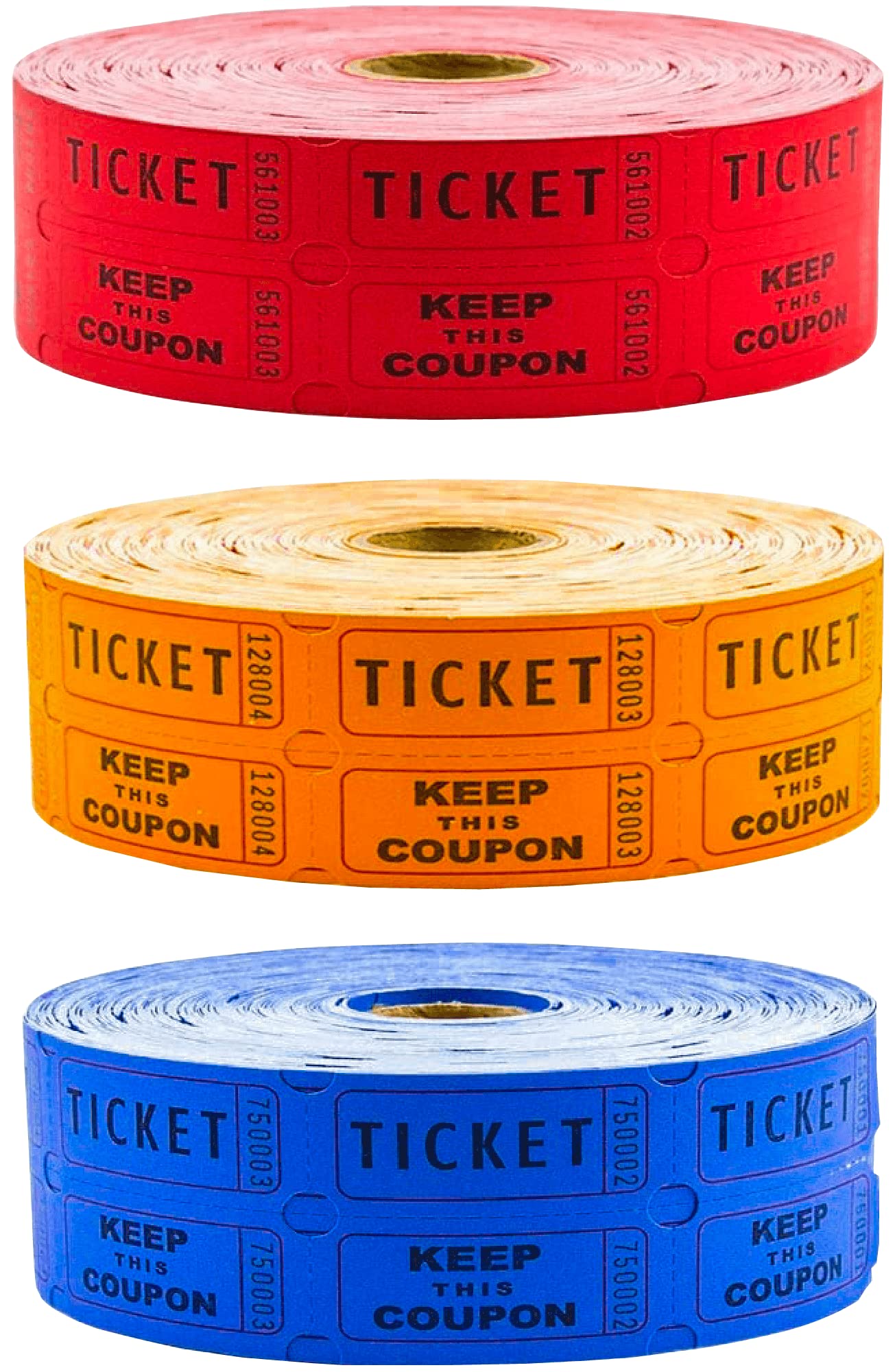 Toysery Multicolor Raffle Tickets - 6000 Tickets