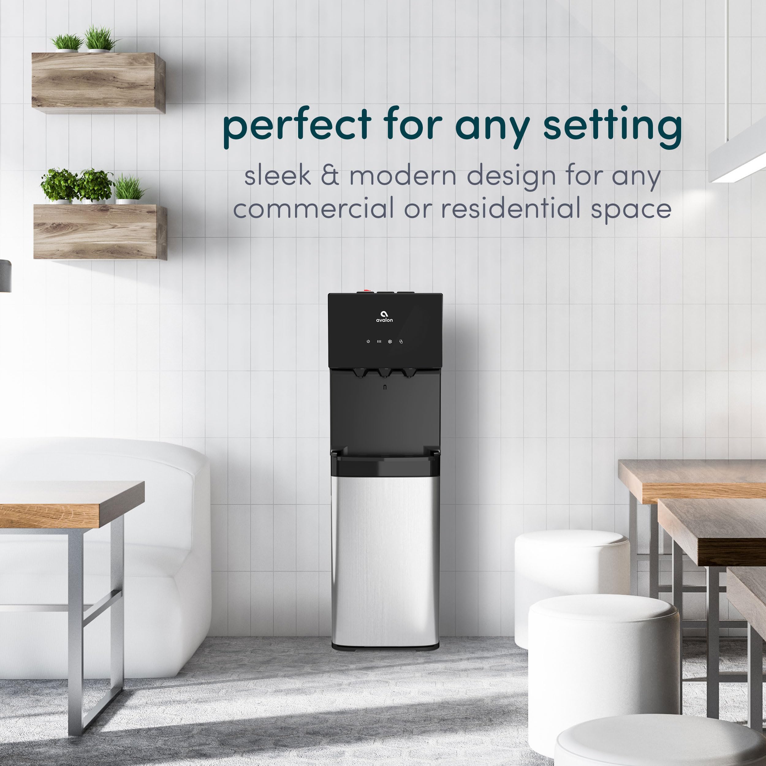 Avalon Bottom Loading Water Cooler Water Dispenser With BioGuard 3