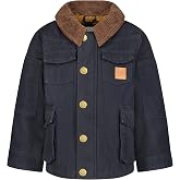 LONDON FOG Boys' Sherpa-Lined Utility Jacket Canvas Barn Coat