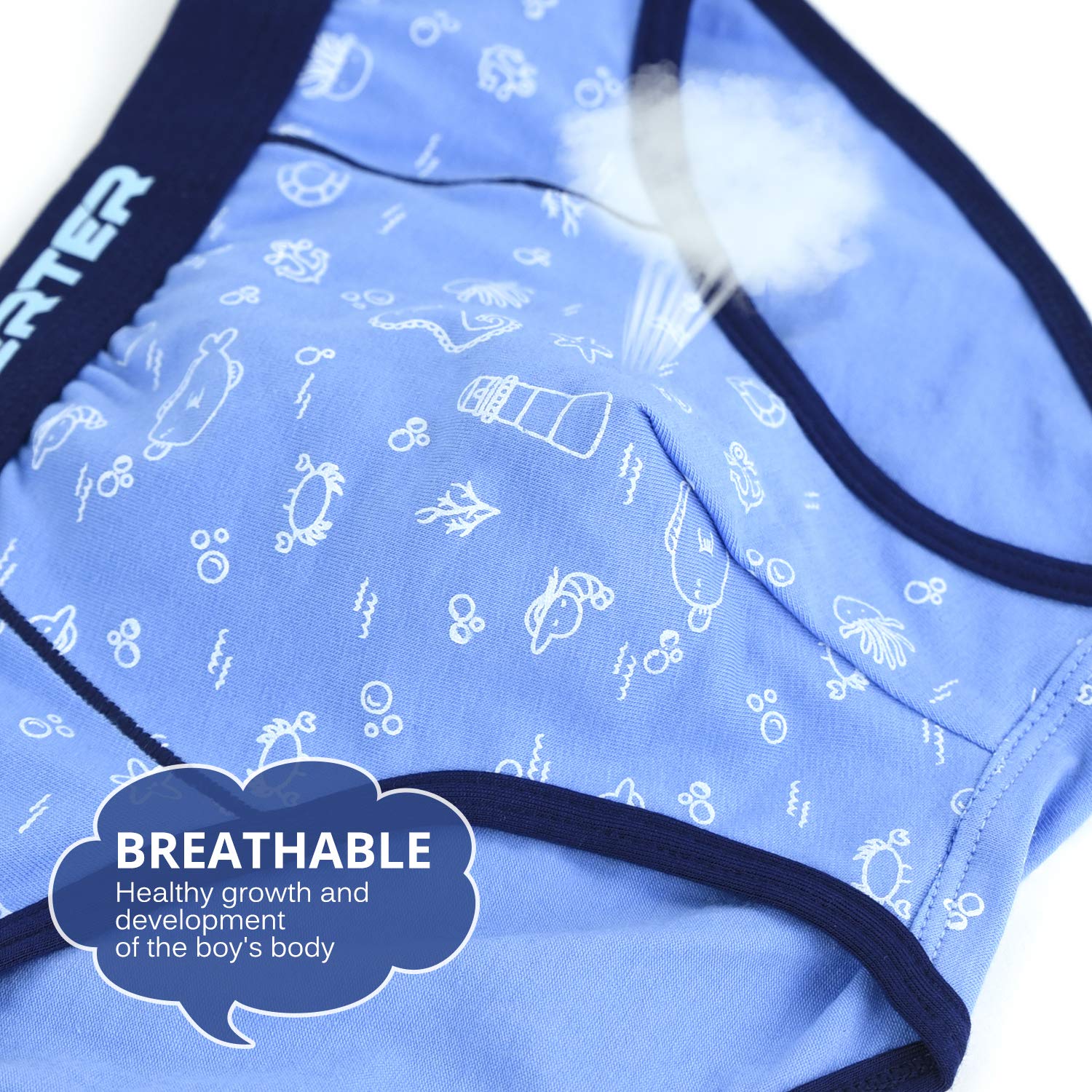 slaixiu Cotton Little Boys Briefs Cartoon Dinosaur Truck Kids Underwear 4-Pack (UWAA-No.1-120)