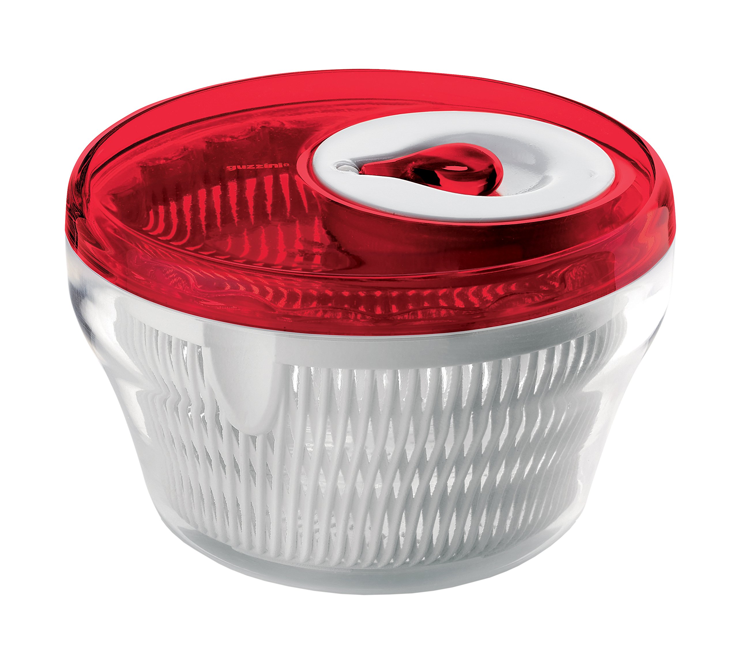 Guzzini Latina Large Transparent Red Salad Spinner, 11Inches eBay