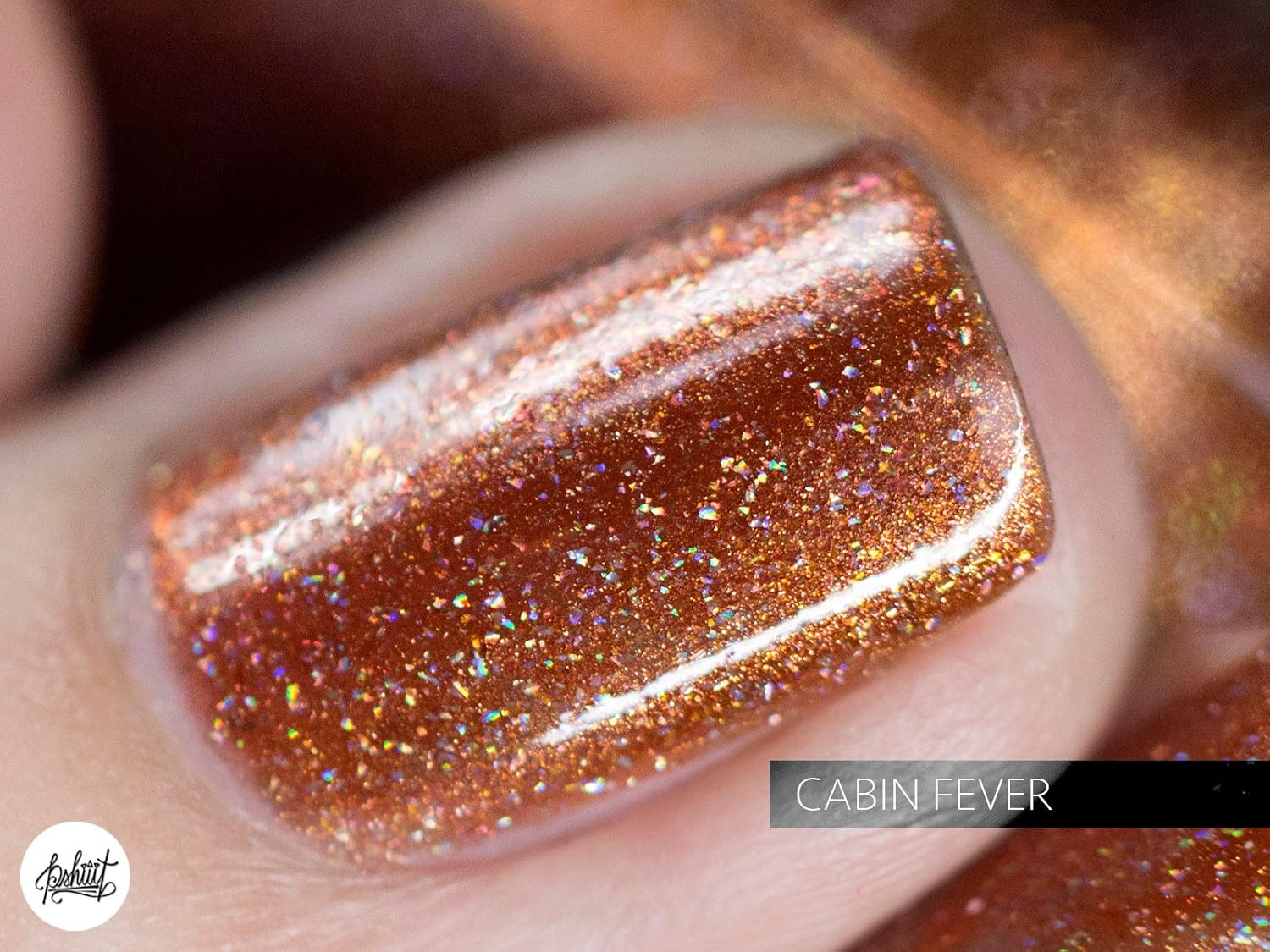 Amazon Com Ilnp Cabin Fever Burnt Orange Holographic Nail